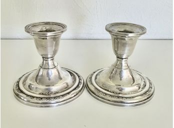 Weighed Sterling Candle Sticks