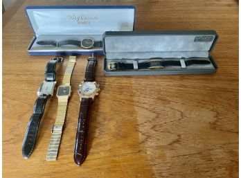 Assorted Watches Including Rado, Oleg Cassini, & Stauer