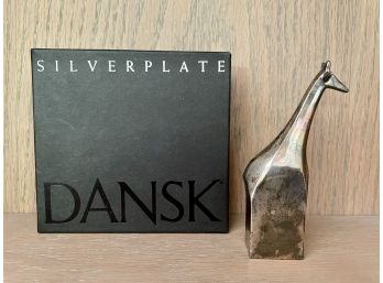 Vintage Dansk Silver Plate Giraffe