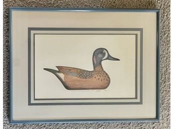 Large Decoy Print Signed And Numbered