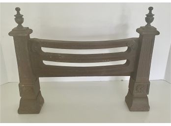 Antique Iron Front Fireplace Grill