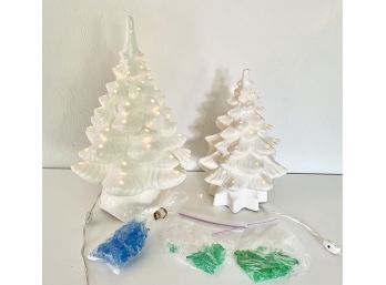 Vintage Ceramic Lighted Christmas Trees