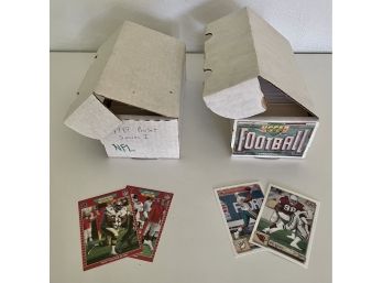 2 Boxes Of Football Trading Cards, 1989 Pro-set & Upper Deck