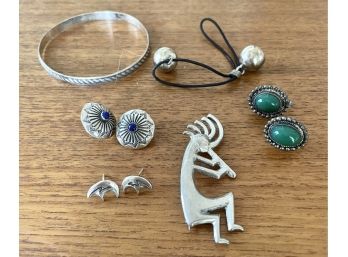 Mexican And Navajo Sterling Jewelry