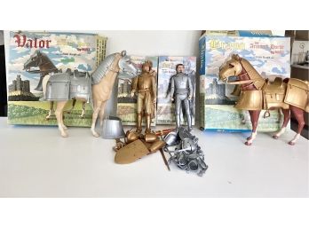 Noble Knights Series Armored Horses And Knights