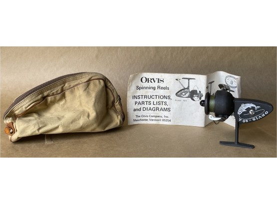 Orvis 50A Fishing Reel With L.L Bean Canvas Case