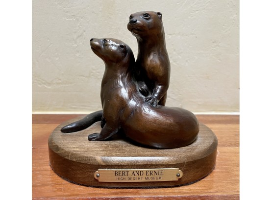 Bronze Otters  By Rip Casewello