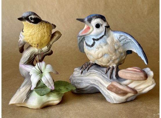 Pair Of Burgues Bird Figurines
