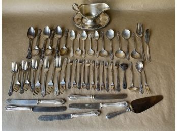 The W. Bingham Co. Flatware Set & Other Silver Plate Items