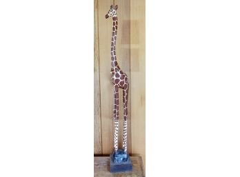 44' Tall Wooden Giraffe
