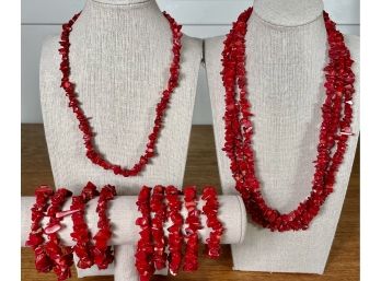 Coral Necklaces And Bracelets