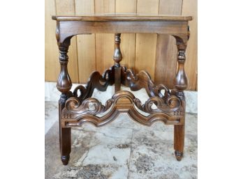 Vintage Ornate Kittinger Furniture Wood Side Table