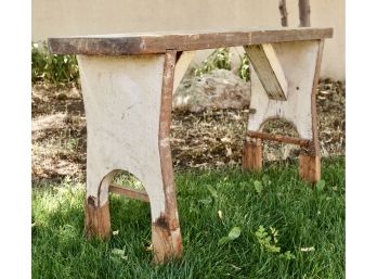 Distressed Vintage Farmhouse Bench