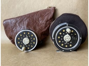 2 Vintage Fly Reels With Cases