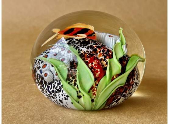 Orient & Flume Glass Art Fish Paperweight