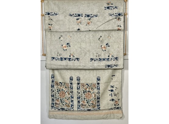 Antique Hand Embroidered Asian Textile