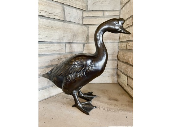 19' Tall Bronze Goose