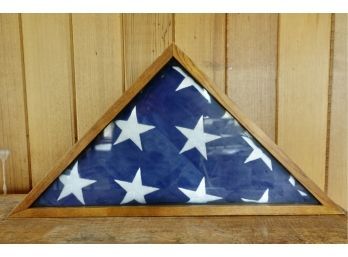 Folded & Framed American Flag