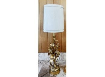 Vintage Gilt Tole Table Lamp