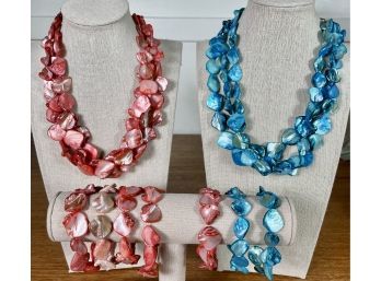 Shell Multistrand Necklaces And Bracelets