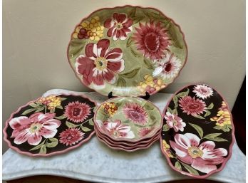 Set Of April Cornell Serving Dishes