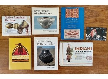 Assorted Native American Arts Books With Maps