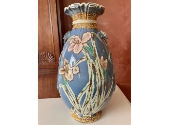 Beautiful 18' Majolica Vase