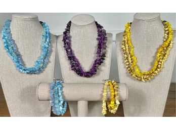 Colorful Beaded Multistrand Necklaces & Bracelets
