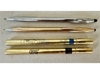 2 Vintage Cross Mechanical Pencils With Pen Refills