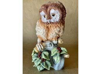 Large Andrea By Sadek Porcelain Elf Owl
