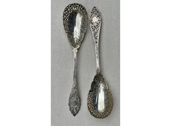Antique Sterling Serving Spoons