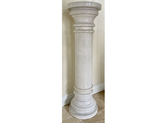 White Marble Pedestal