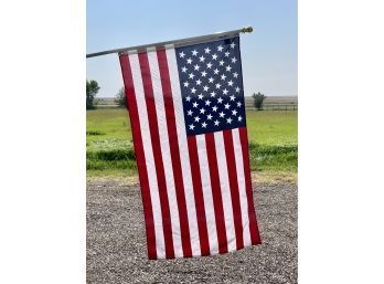 3' X 5' American Flag On 6' Pole