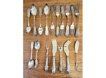 Mostly 84 Silver Flatware And Serving Pieces