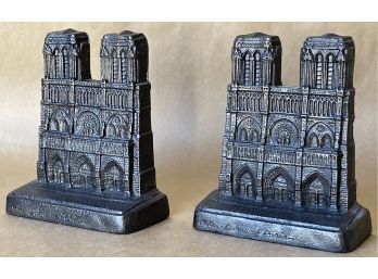 Cast Iron Notre Dame Bookends