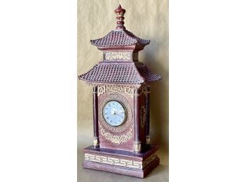 Jaimy Sculpted Pagoda Clock