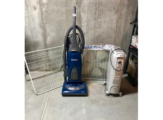 Kenmore Vacuum, Fan, DeLonghi Heater, & Drying Rack