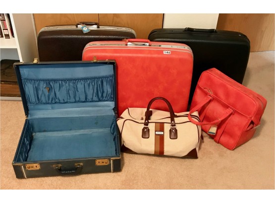 6 Pieces Of Vintage Luggage