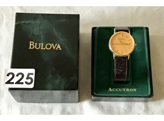 Bulova Accutron 14K Gold Watch