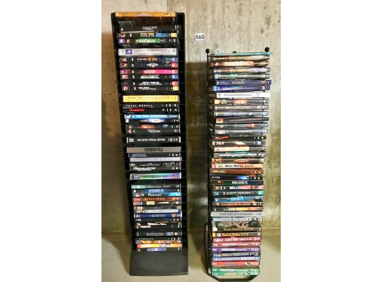 Assorted DVD's W/Stands