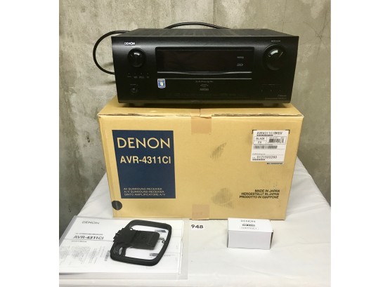 Denon AVR-4311Cl AV Surround Receiver W/Original Box, Manual, Microphone, & Remote