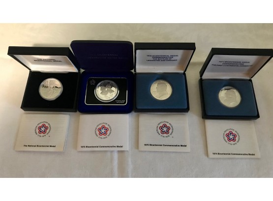 4 Bicentennial Commemorative Medals