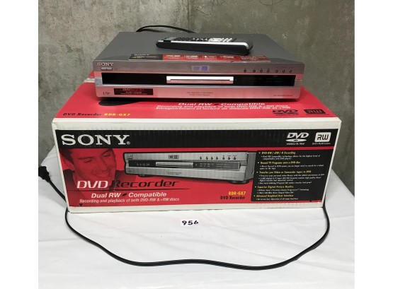 Sony DVD Recorder RDRGX7