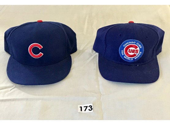 2 Cubs Hats, One For 1984 World Series To Which They Did Not Make It