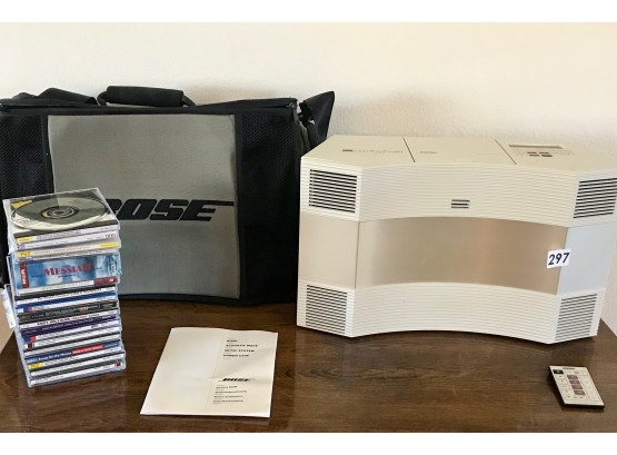 Bose CD 3000 Acoustic Wave W/Remote, Carry Case, & CD's