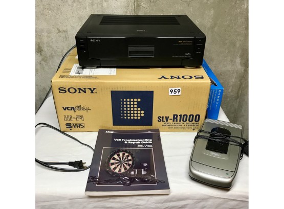 Sony SLV-R1000 VHS Player W/Rewinder & VCR Repair Guide