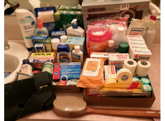 Toiletries, First Aid, & Blow Dryer