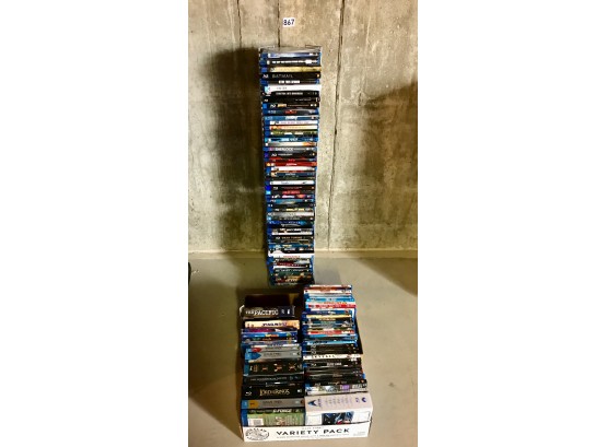Large Selection Of BluRay Discs & 1 Stand