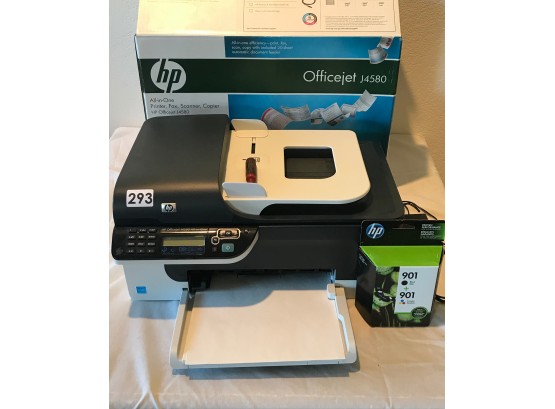 HP Office Jet Printer J4580 W/Extra Ink Cartridge