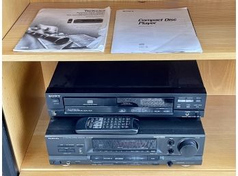 Technics Receiver And Sony DVD Player With Remote